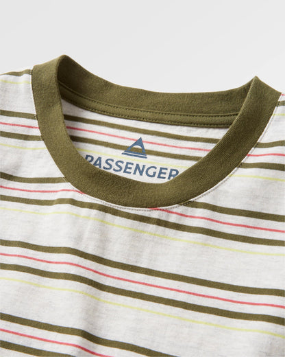 Retro Relaxed Fit T-Shirt - Birch Marl - Flatlay