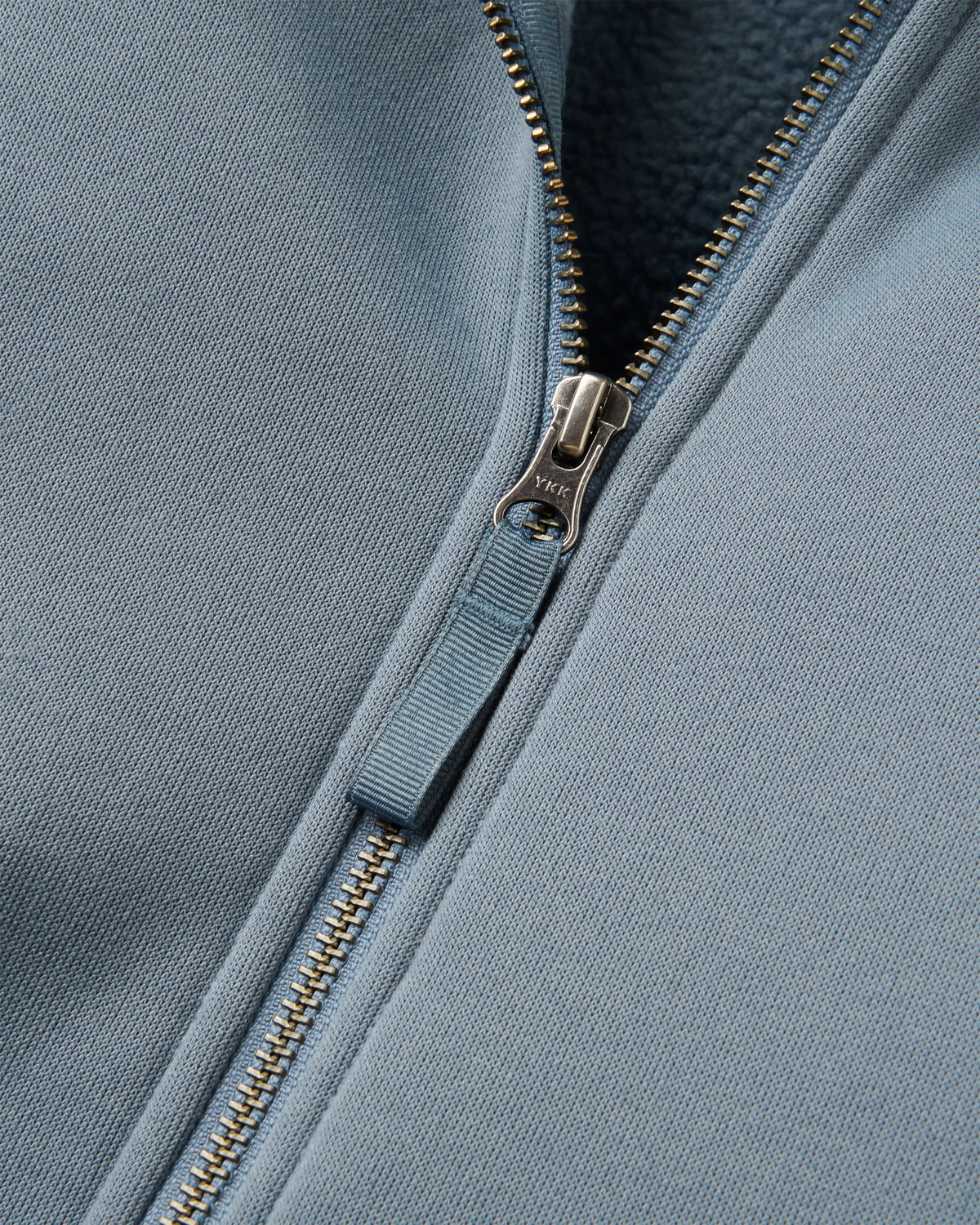 Campout Full Zip Fleece Hoodie - Stormy Blue  - Flatlay