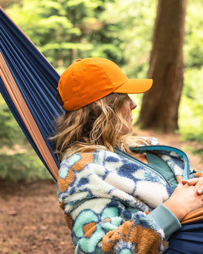 Classic Light 6 Panel Cap - Sunrise Orange - Lifestyle - Female