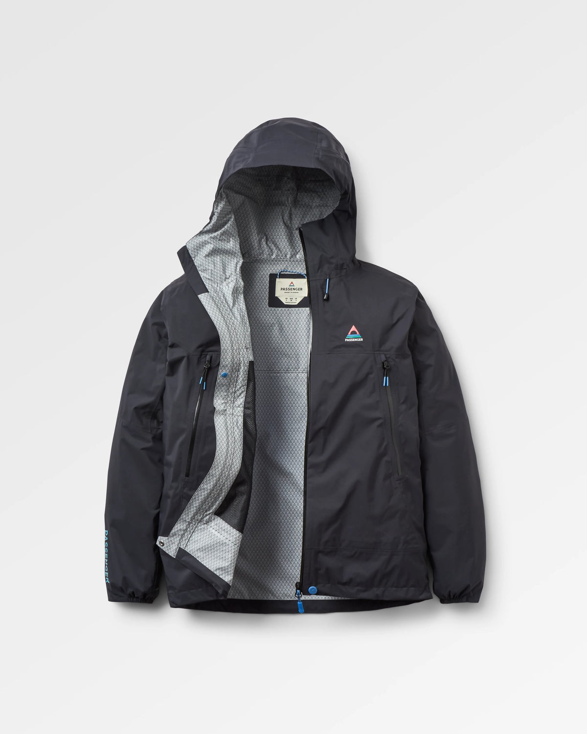 Trailscape Light Women's Waterproof Jacket - Black - Flatlay