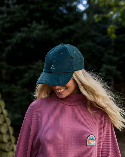 Fade Cord 6 Panel Cap - Deep Ocean - Lifestyle - Female