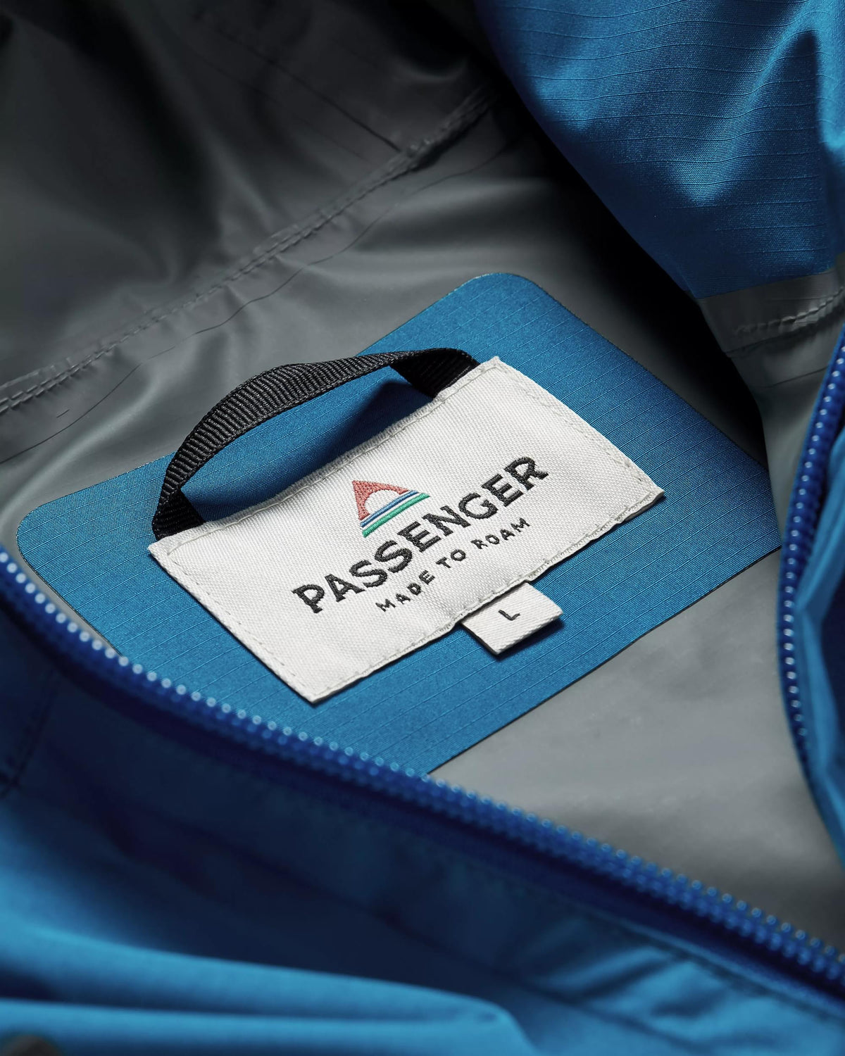 Season Water Resistant Jacket - Corsair Blue/ Apricot - Flatlay