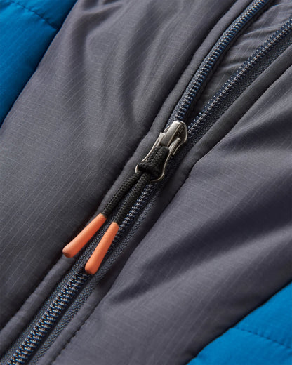 Oceanic Insulated Anorak - Tidal Blue/Burnt Orange - Flatlay