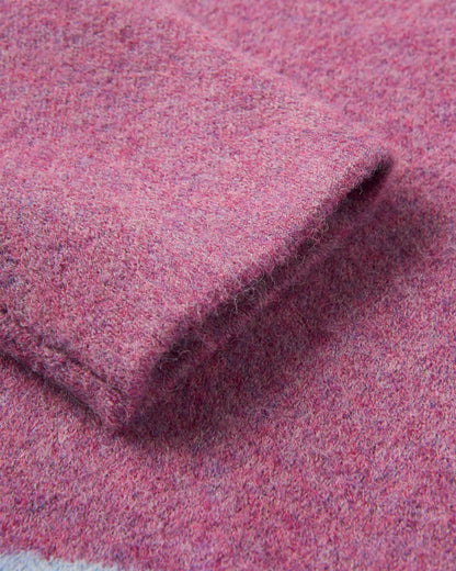 Vista Knitted Cardigan - Rhubarb - Flatlay