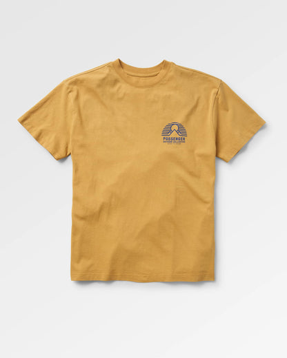 Elbio Relaxed Fit T-Shirt - Mustard Gold - Flatlay