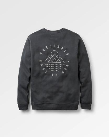 Escapism Regular Fit Sweatshirt - Black - Flatlay