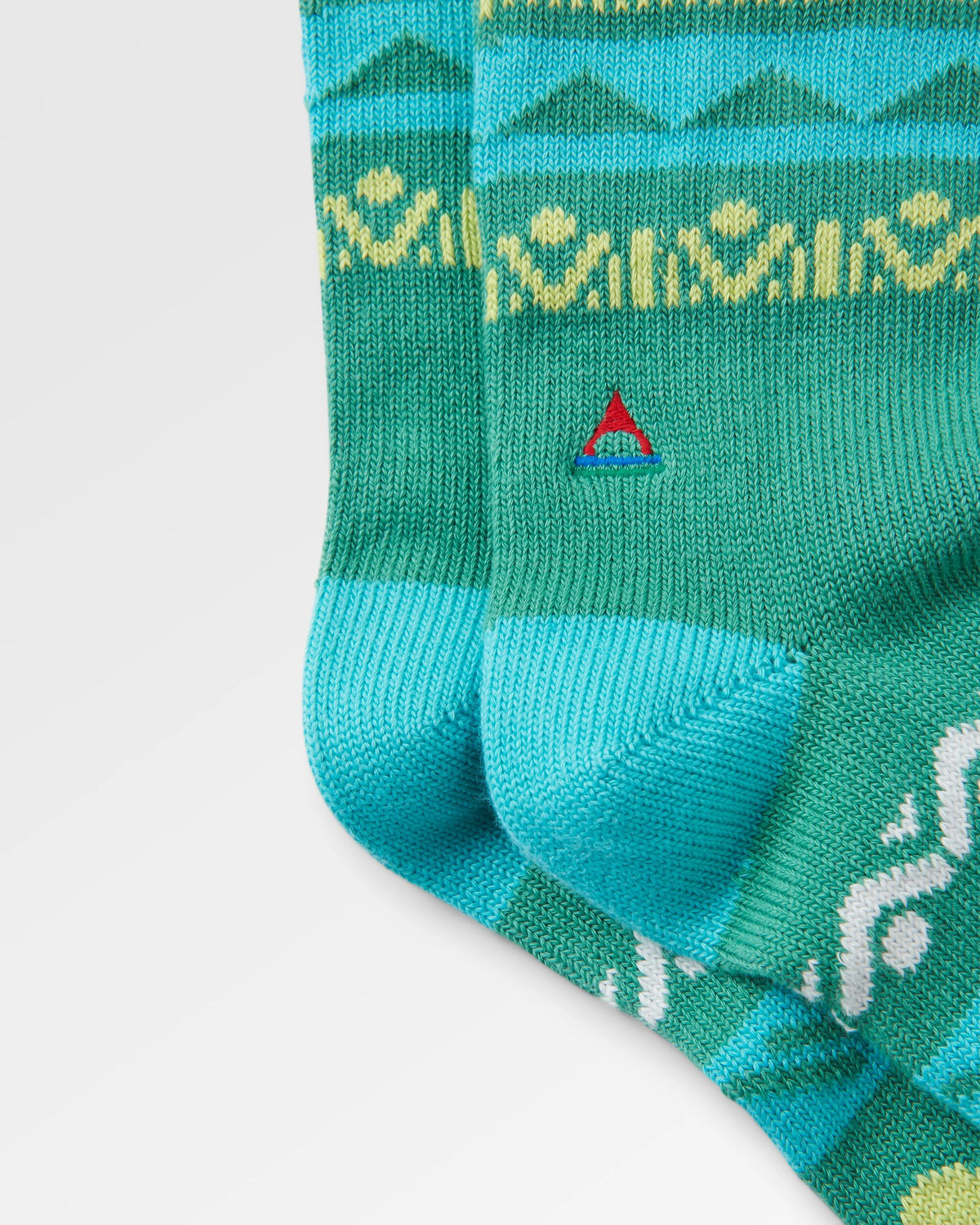 Nettle Patterned Socks - Arctic - Flatlay