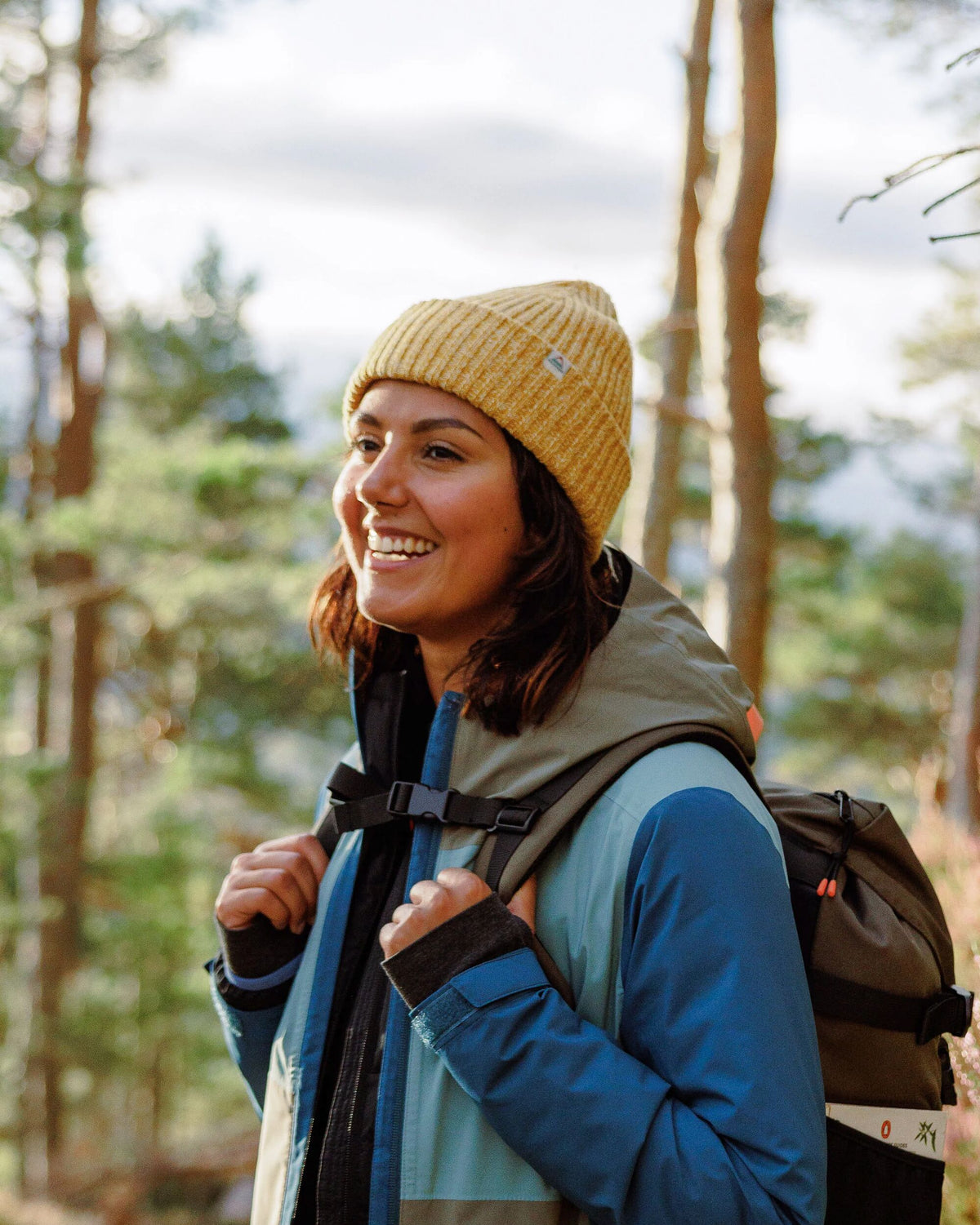 Fisherman Marl Beanie - Mustard Yellow - Lifestyle - Female