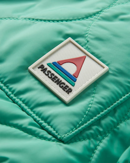 Earthy Sherpa Lined Insulated Jacket - Green Spruce - Flatlay