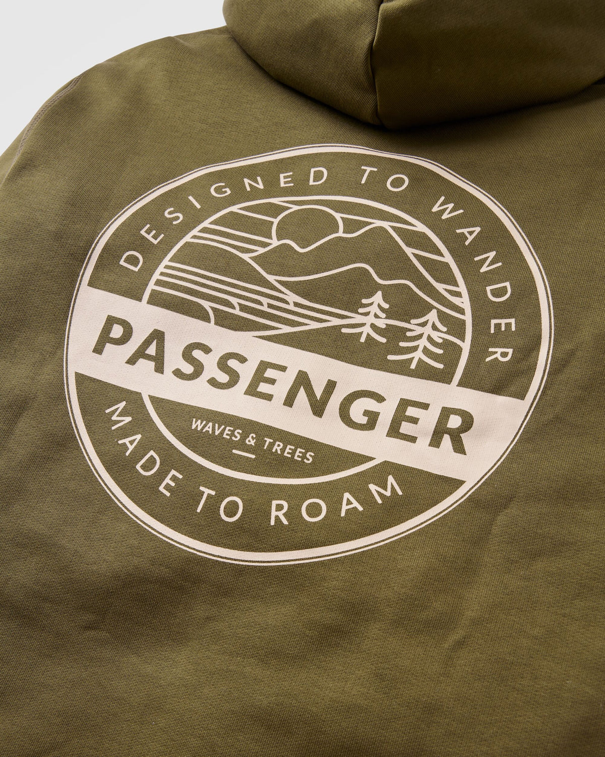 Odyssey Hoodie - Dark Olive - Flatlay
