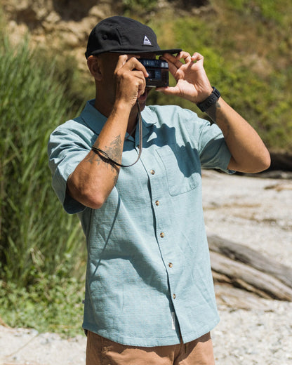 Cove Cotton Textured Shirt - Arctic - Lifestyle