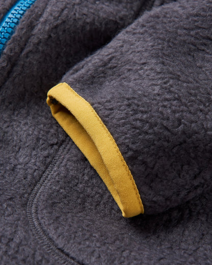 North Coast Vista Full Zip Sherpa Fleece - Faded Black - Flatlay