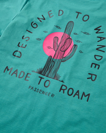 Ridescape Women's Drirelease® Active T-Shirt - Ocean Teal - Flatlay