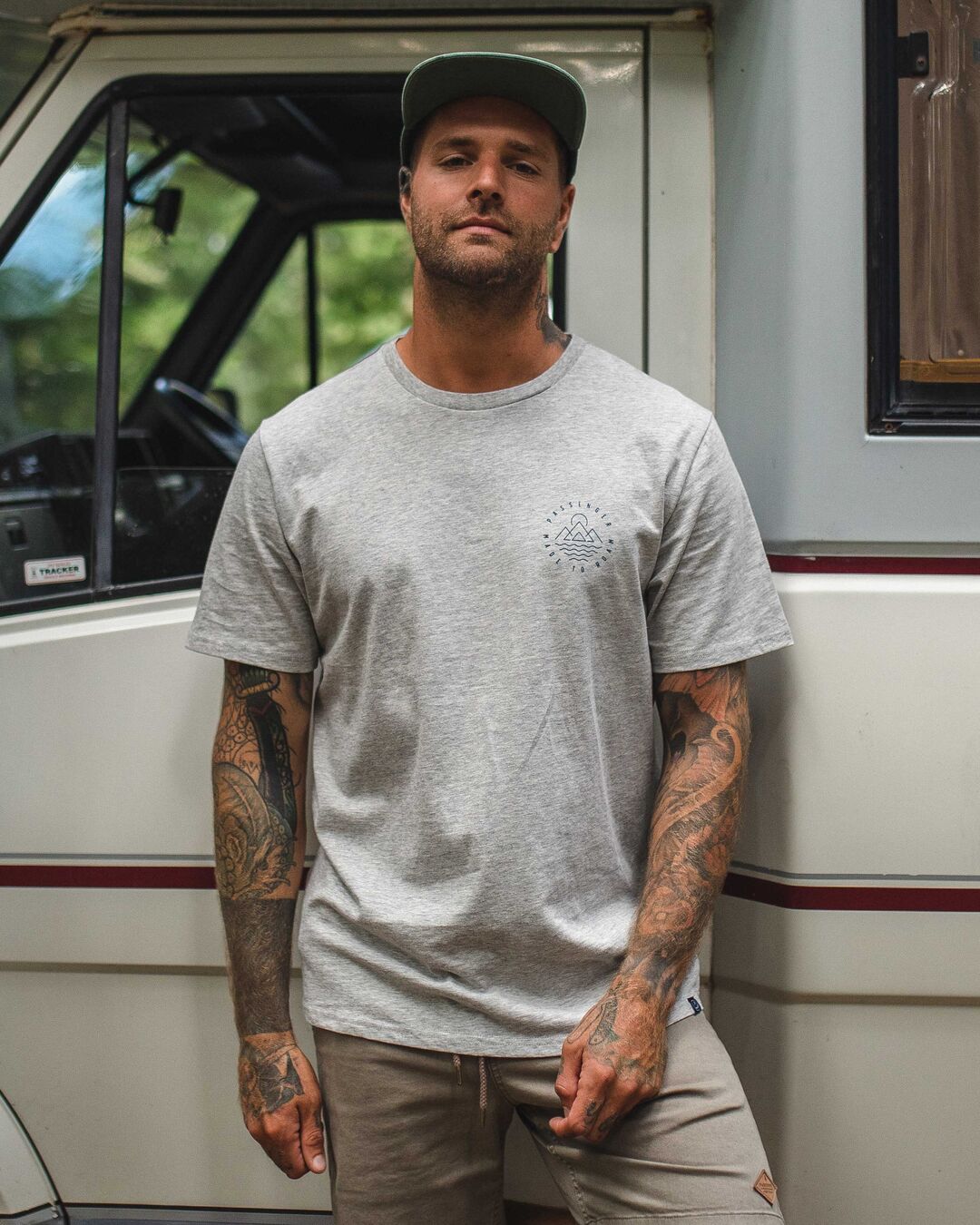 Escapism T-Shirt - Grey Marl - Lifestyle