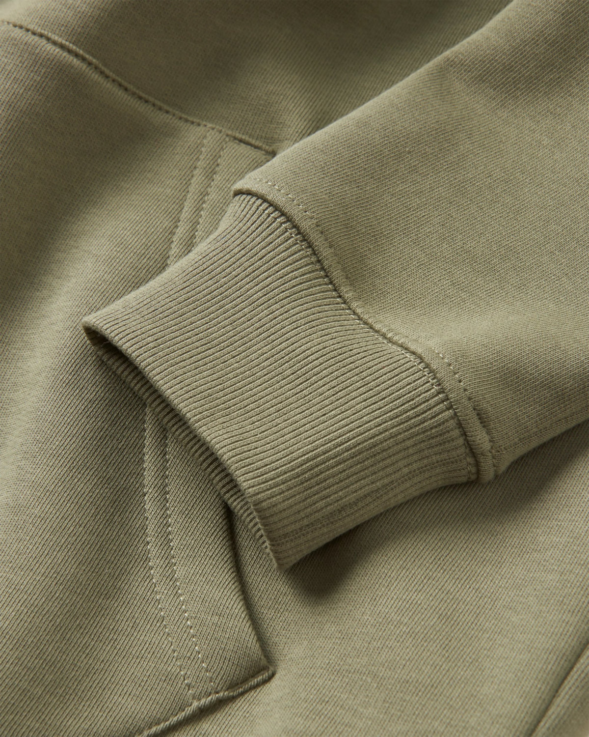 Vita Hoodie - Dusty Olive - Flatlay