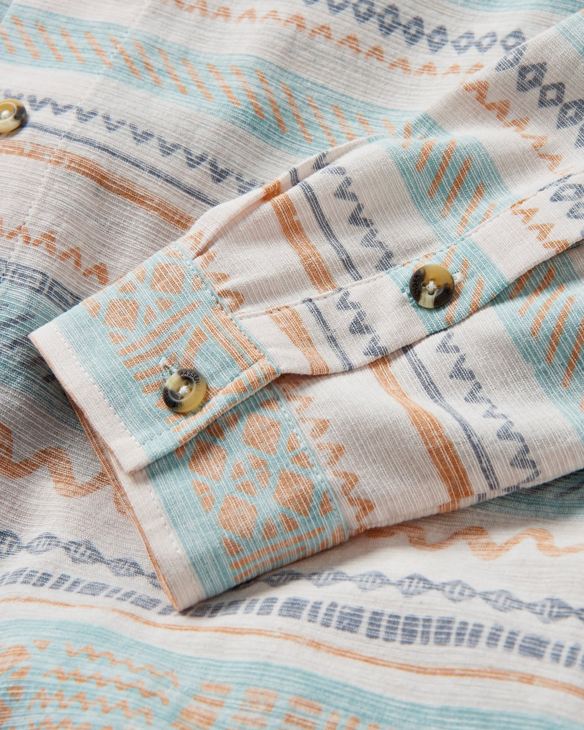 Amboro Shirt - Patchwork Stripe Birch - Flatlay