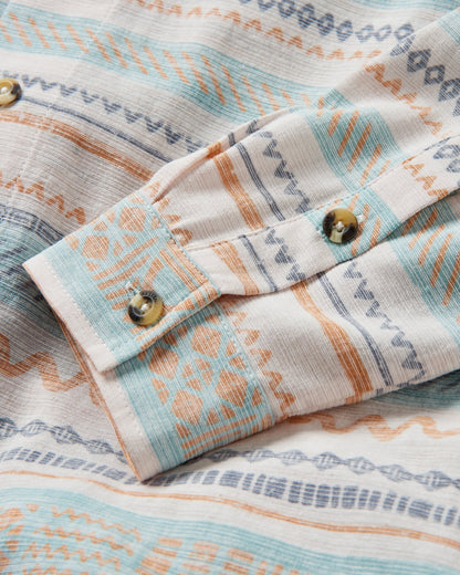 Amboro Shirt - Patchwork Stripe Birch - Flatlay