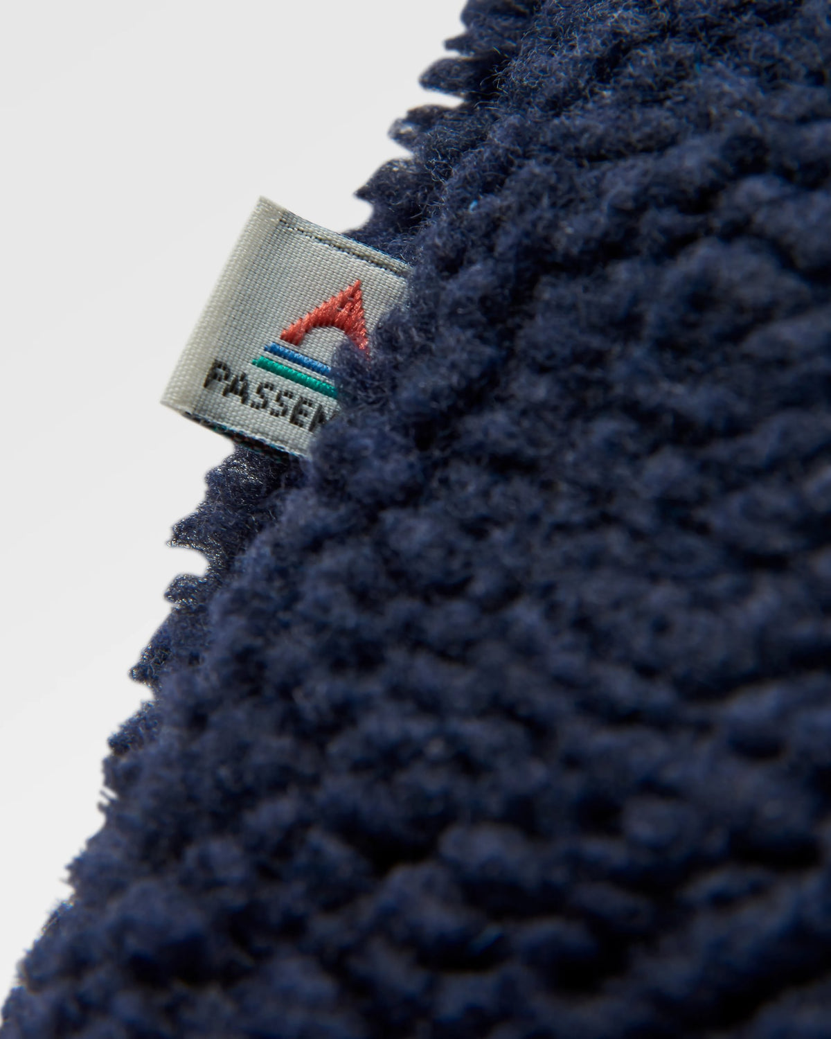 Clover Sherpa Fleece - Deep Navy - Flatlay