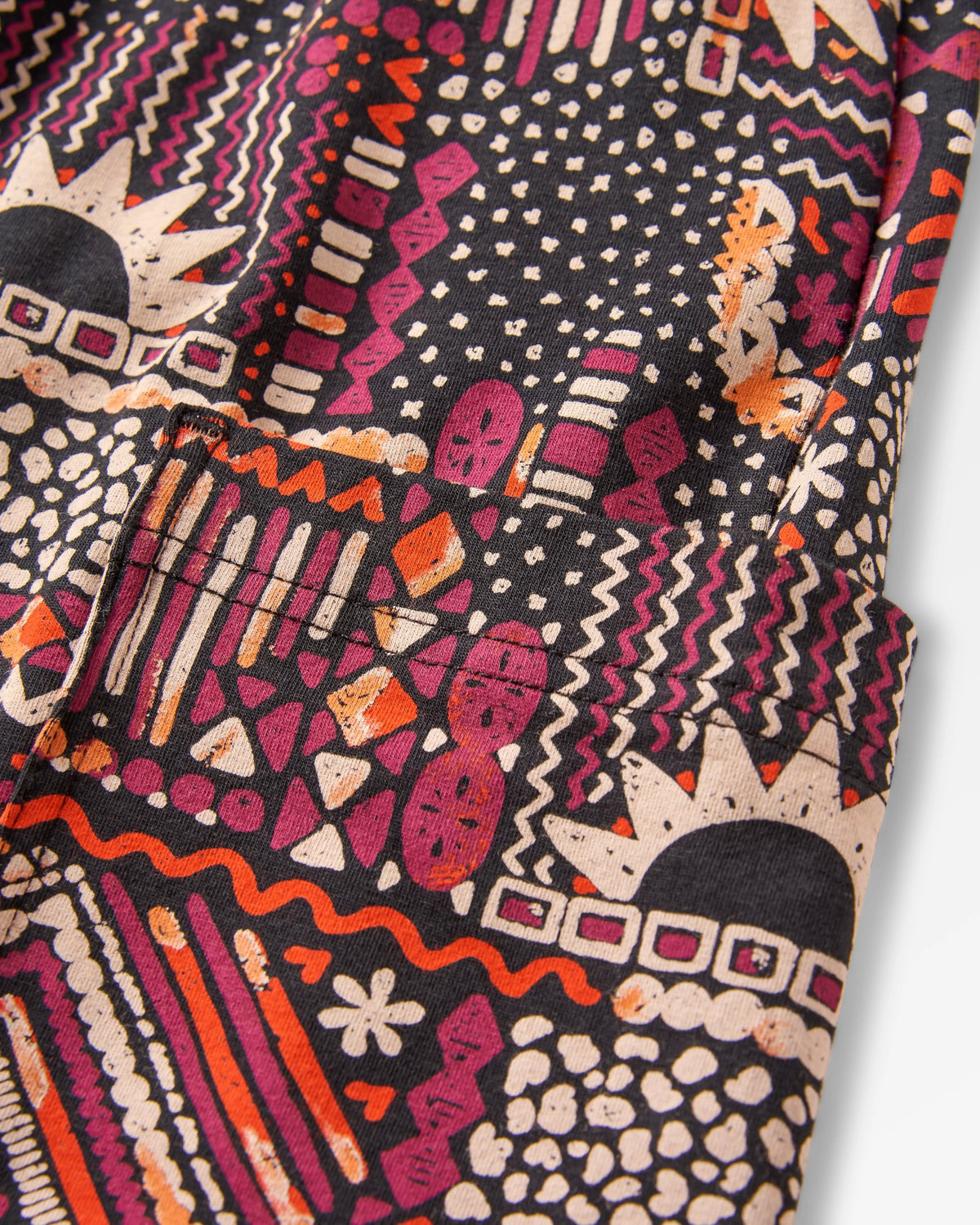 Day Dream Trouser - Vintage Patchwork Black/Multi - Flatlay