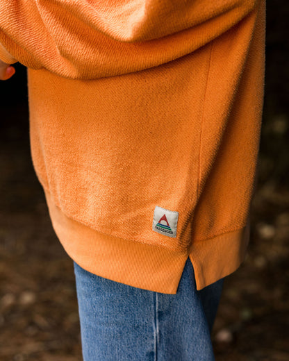 Fauna Cotton Textured Sweatshirt - Apricot - Lifestyle