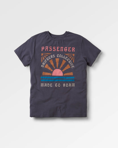 Drifters Oversized T-Shirt - Charcoal - Flatlay