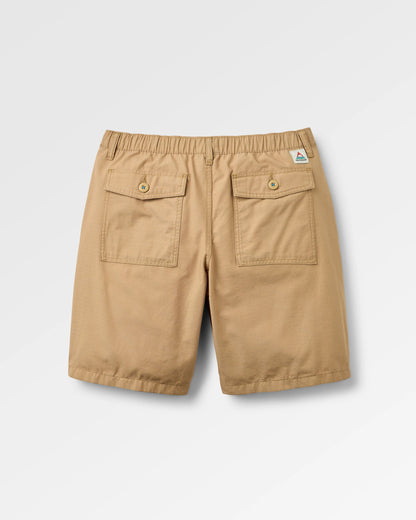 Rif-Raf Cotton Ripstop Short - Biscuit - Flatlay