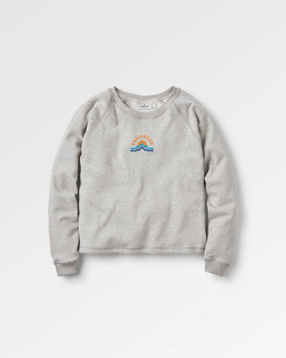 Breathe Sweatshirt - Mid Grey Marl - Flatlay