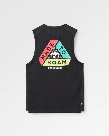 Boardwalk Active Vest - Black - Flatlay