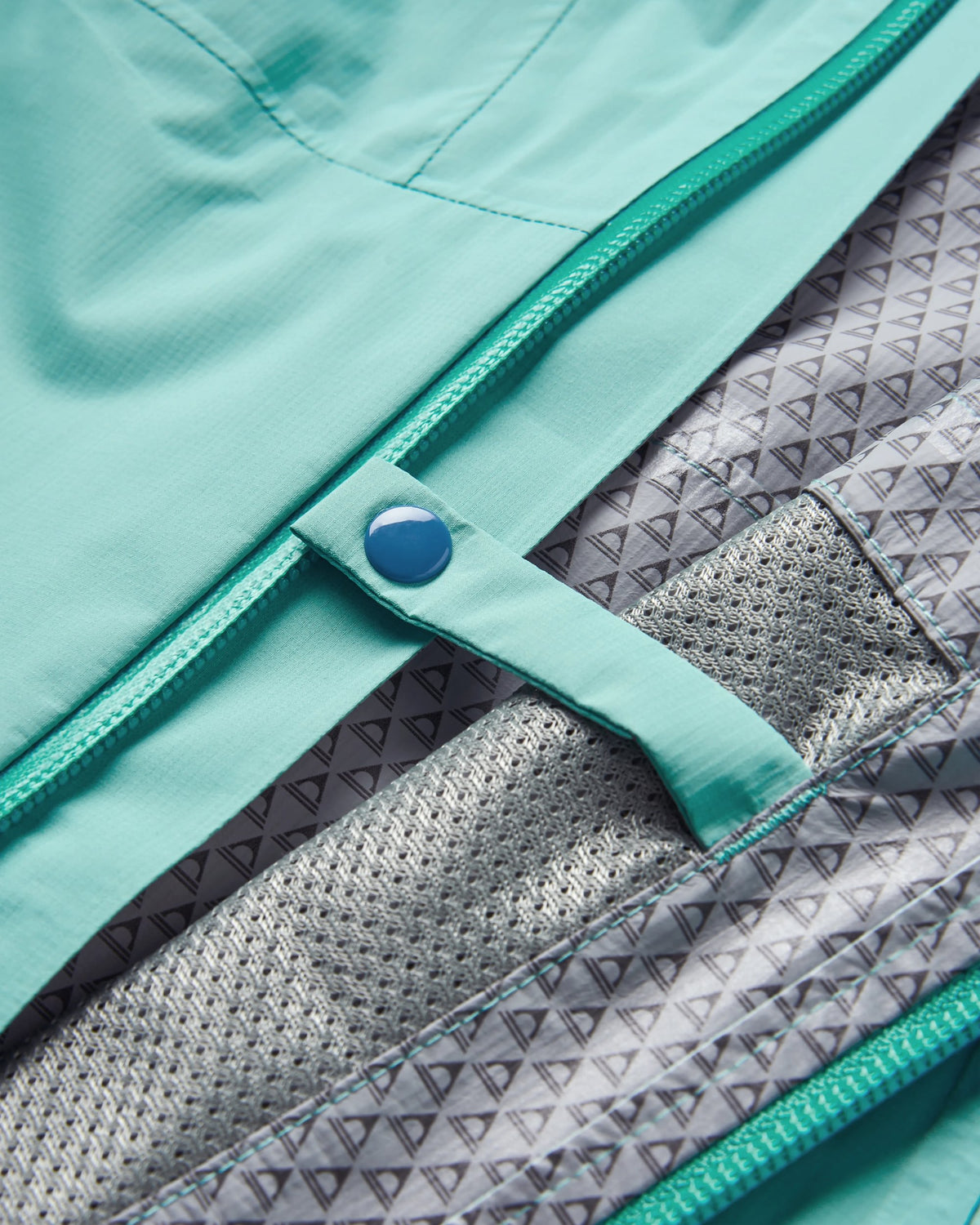 Trailscape Light Women's Waterproof Jacket - Aqua - Flatlay