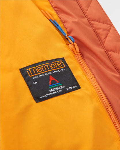 Singletrack Thermore® Insulated Jacket - Burnt Orange - Flatlay