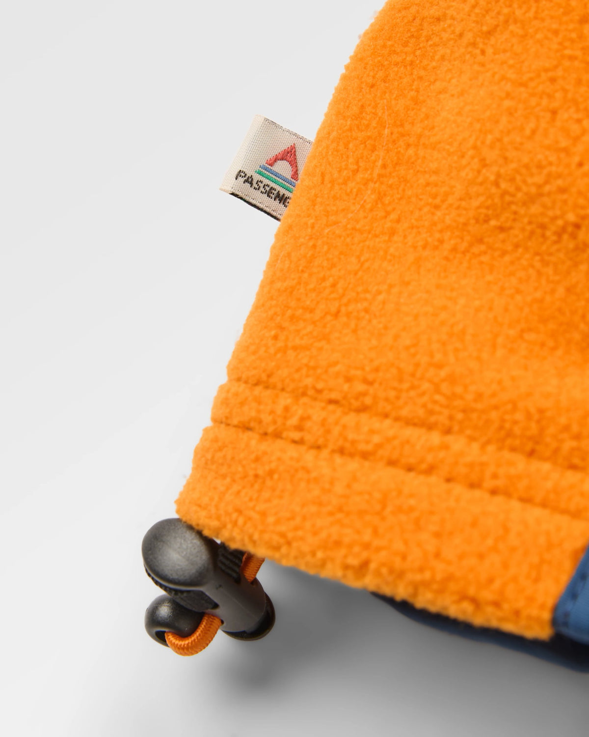 Alexander Hooded Polar Fleece - Faded Denim - Flatlay