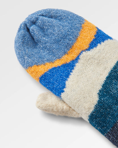 Scenic Fleece Lined Mittens - Scenic Orange - Flatlay