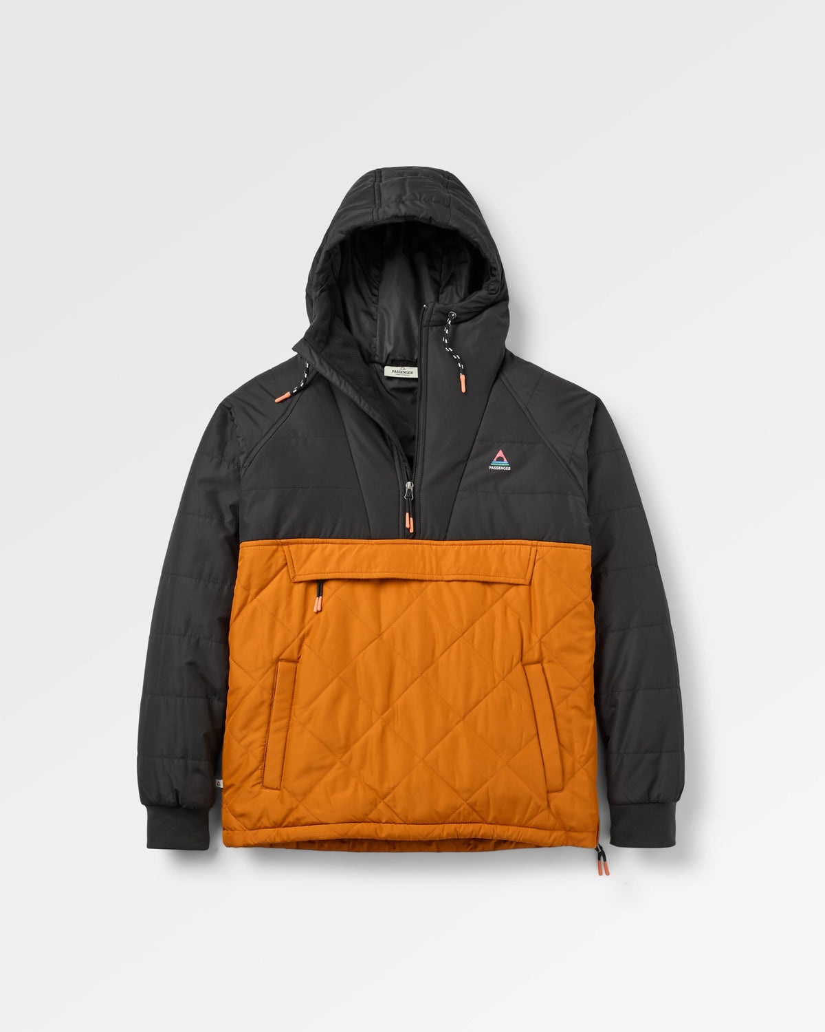Oceanic Insulated Anorak - Black/Retro Orange - Flatlay