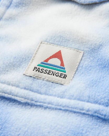 East Polar Fleece Shirt - Tie Dye Cornflower - Flatlay
