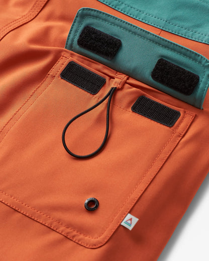 Breaks Boardshort - Burnt Orange - Flatlay