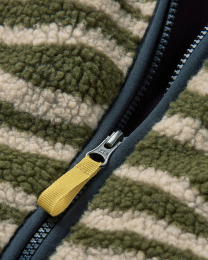 Trekker Deep-Pile Sherpa Fleece - Strata Khaki - Flatlay