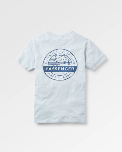 Odyssey Cotton T-Shirt - Ice Blue - Flatlay