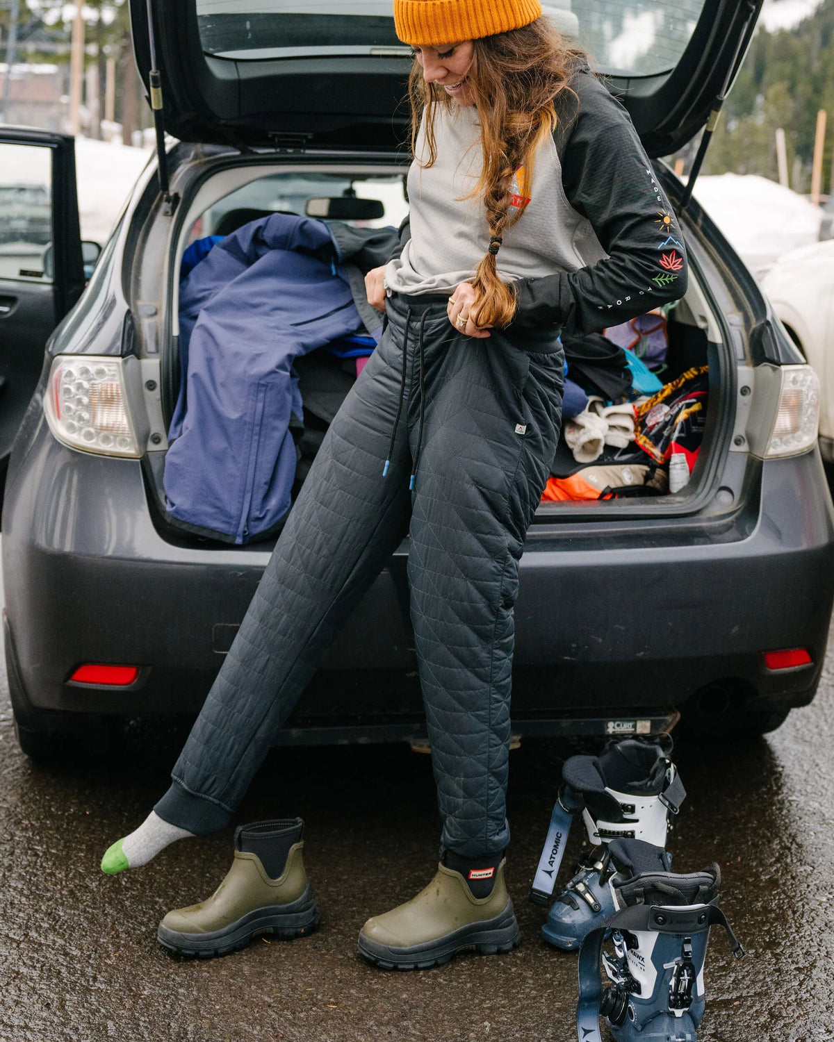 Homewood Quilted Jogger - Black - Lifestyle