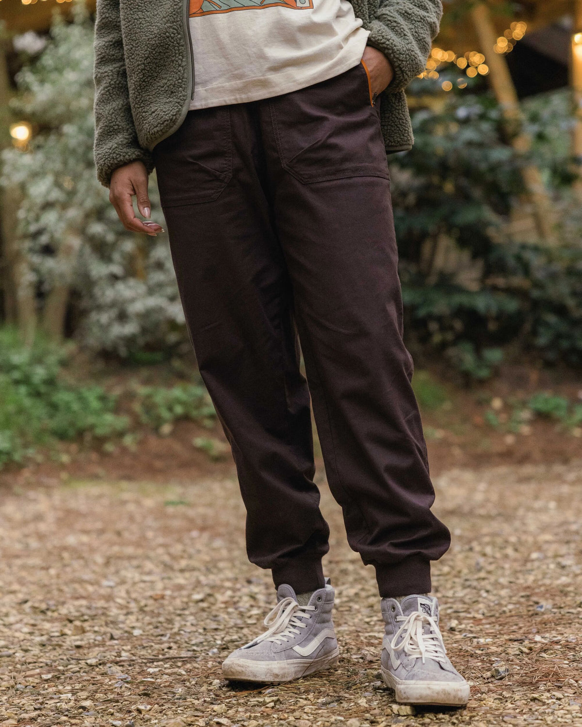 Hydrilla High Waisted Jogger - Espresso - Lifestyle