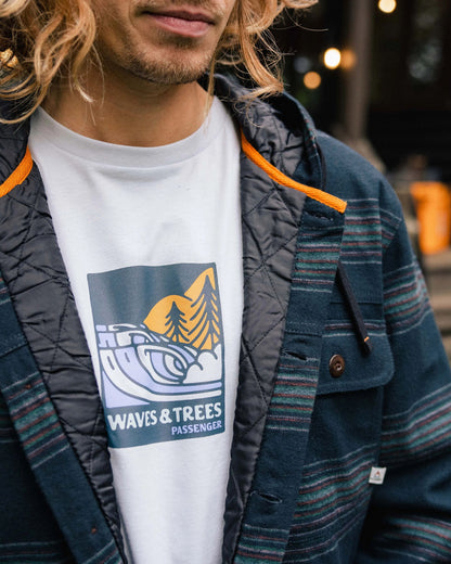 Sherwood Check Hooded Overshirt - Black Stripe - Lifestyle