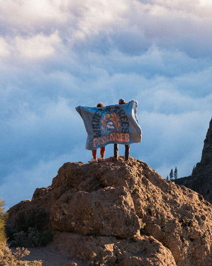 Cabin Sherpa Blanket - Faded Denim - Lifestyle