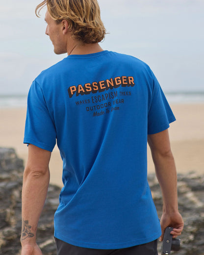 Outdoor Gear Cotton T-Shirt - Azure Blue - Lifestyle