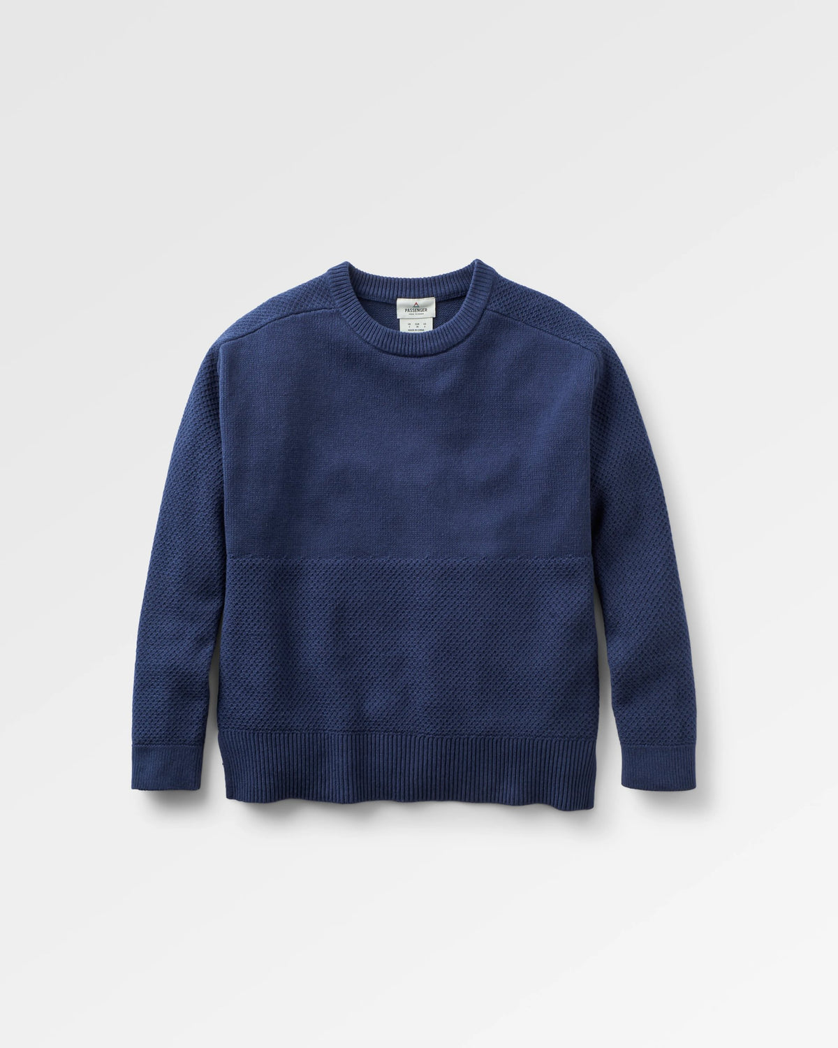 Cove Knitted Jumper - Rich Navy - Flatlay