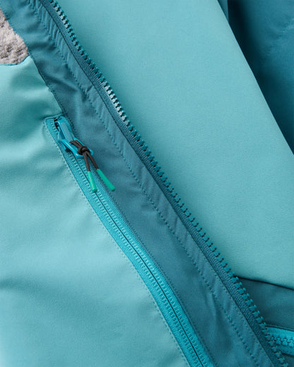 Riptide Packable Changing Robe - Mediterranean/ Ocean Teal - Flatlay