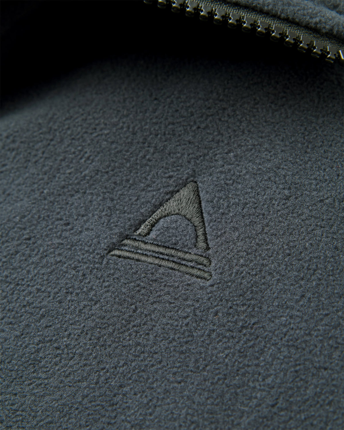 Ayla Micro Polartec® 1/4 Zip Fleece - Black - Flatlay