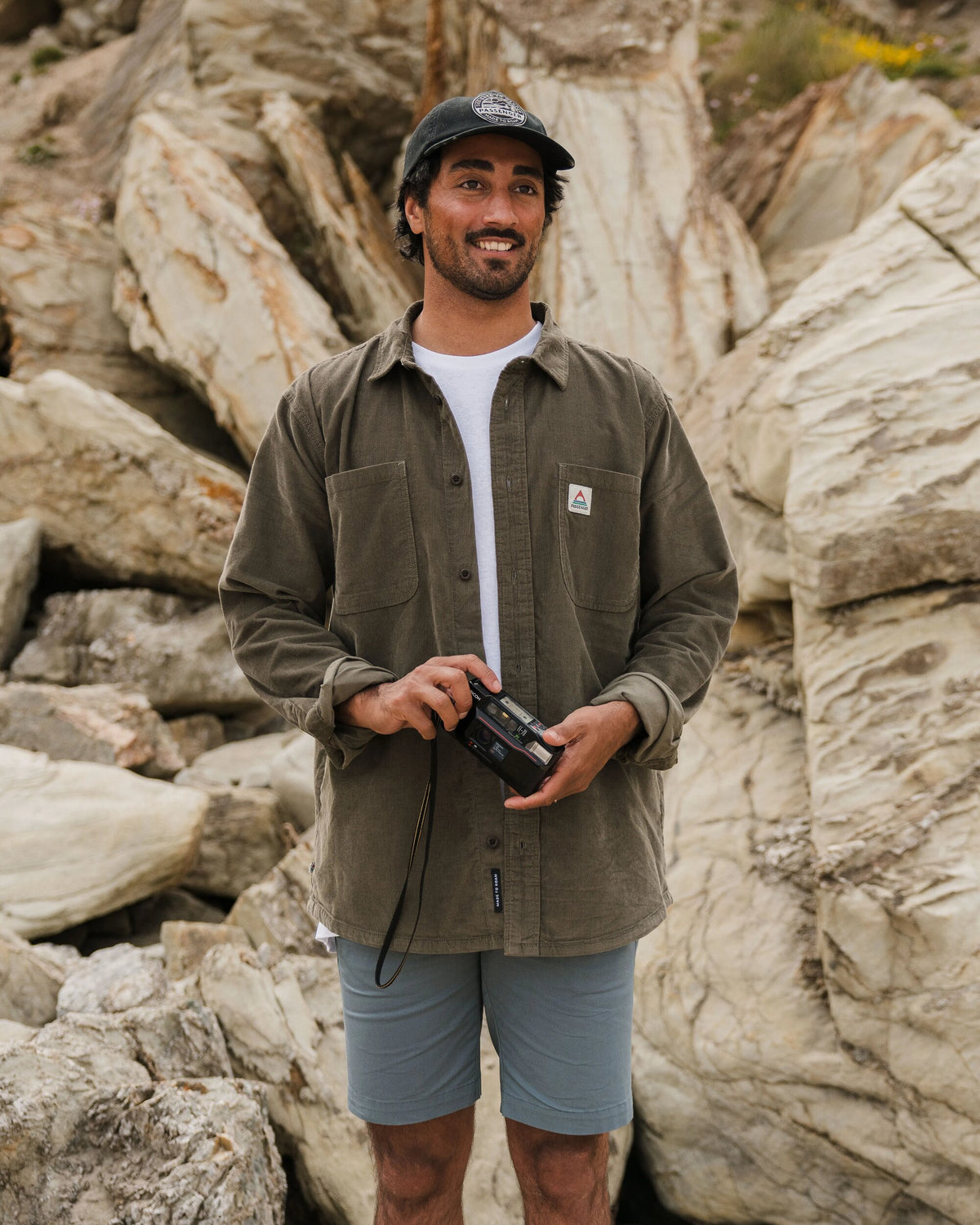 Backcountry Cord Light Shirt - Dusty Olive - Lifestyle