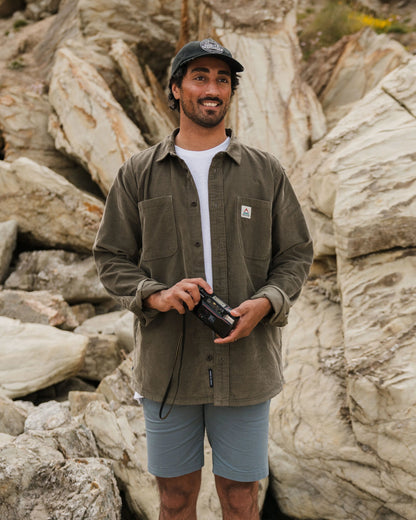Backcountry Cord Light Shirt - Dusty Olive - Lifestyle