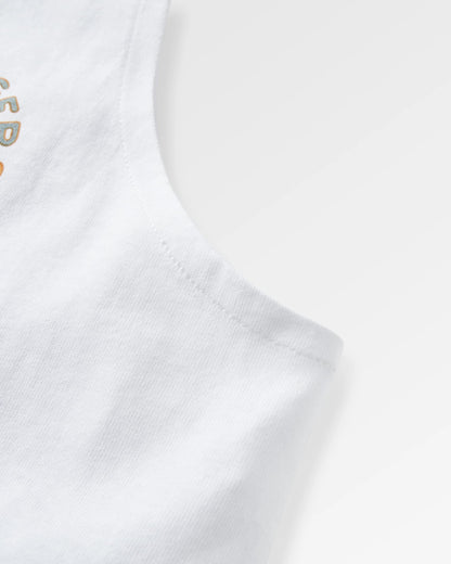 Dune Women's Vest - White - Flatlay