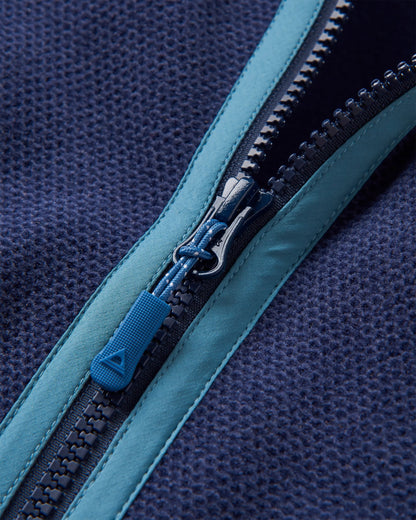 Men's Highland Polartec® Fleece - Rich Navy - Flatlay