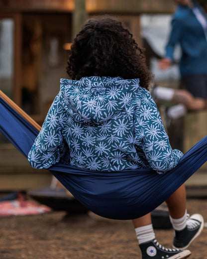 Arame Cotton Hoodie - Seaweed Blue Steel - Lifestyle